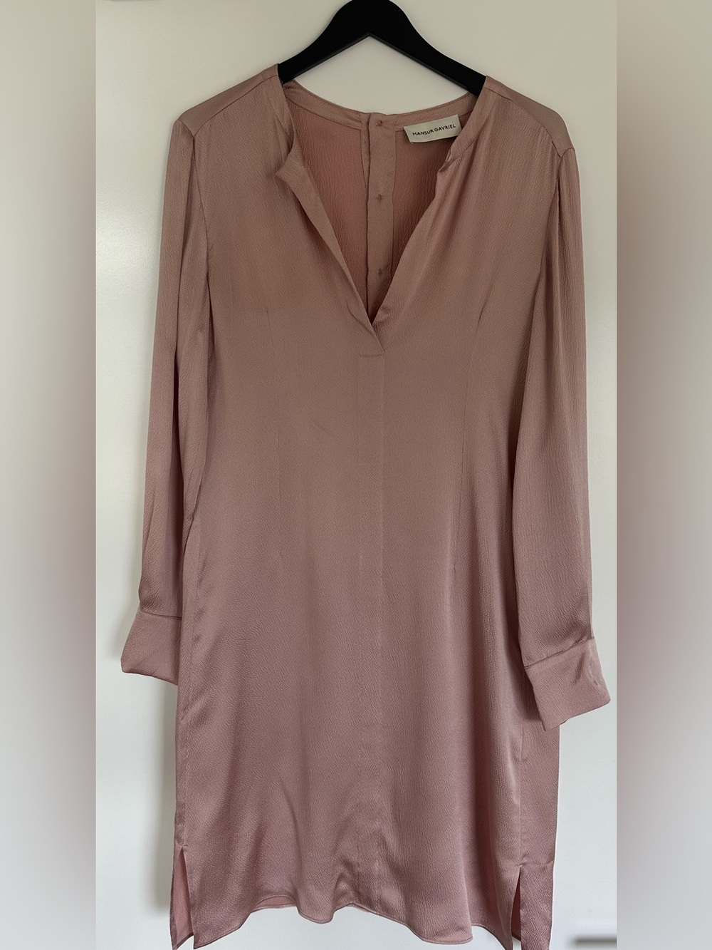 Mansur Gavriel 100% Silk Dress - Made in Italy - Size 42 / Medium Soft Pink